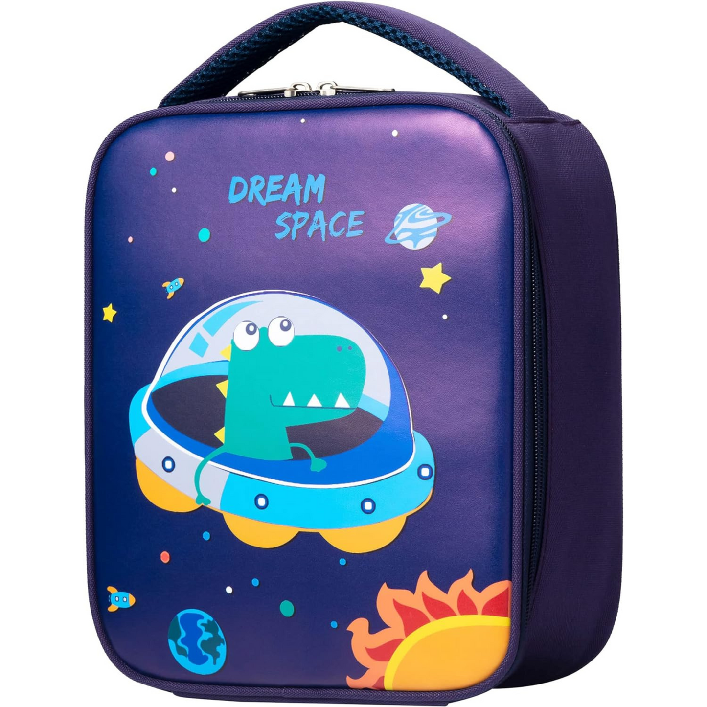 Snack Attack Dino Space Insulated Lunch Bag