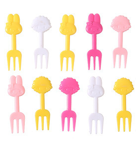 Snack Attack Bunny Dessert Forks - 10 Pieces