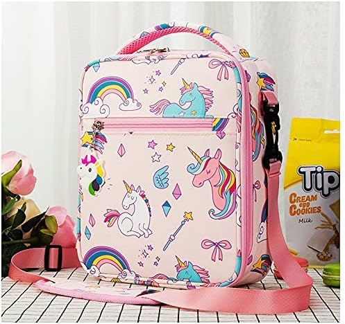 Snack Attack Pink Unicorn Insulated Lunch Bag for Kids