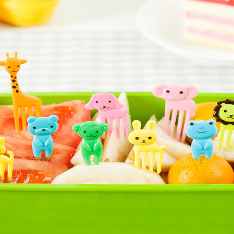 Snack Attack Animal Dessert Forks - 10 Pieces Giraffe Style