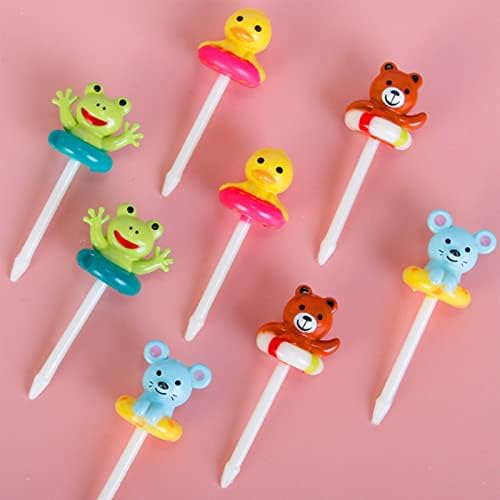 Animal Food Picks Reusable Cute Bento Toothpicks (8-Pack)
