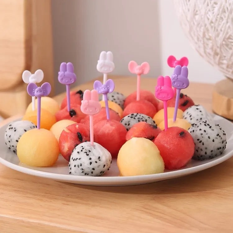 Snack Attack Bunny Dessert Forks - 10 Pieces