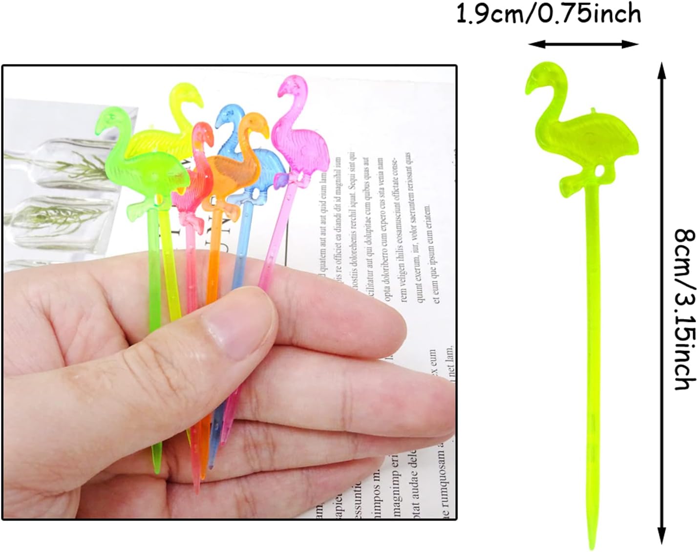 Snack Attack Flamingoo Dessert Forks - 10 Pieces