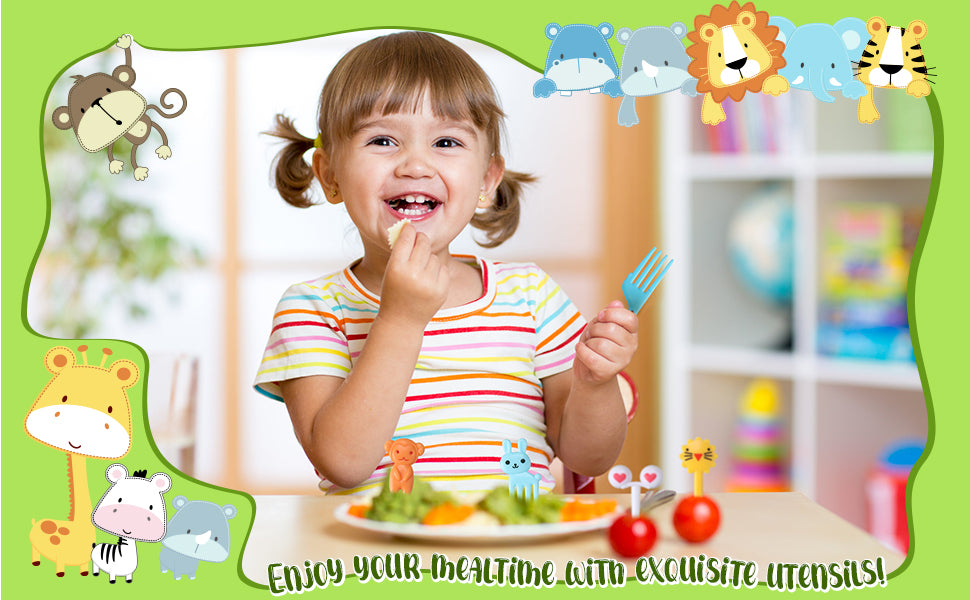 Snack Attack Animal Dessert Forks - 10 Pieces