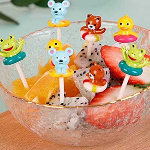 Animal Food Picks Reusable Cute Bento Toothpicks (8-Pack)