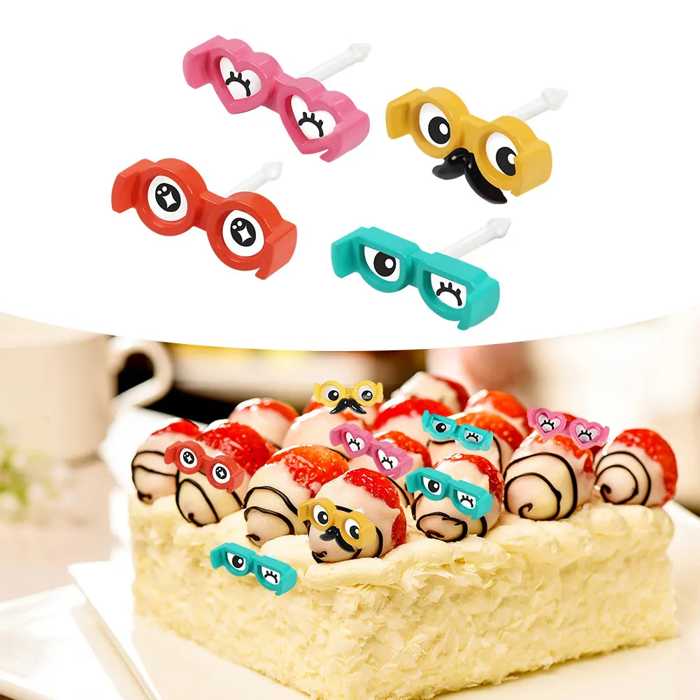 Snack Attack Goggles Dessert Forks - 8 Pieces