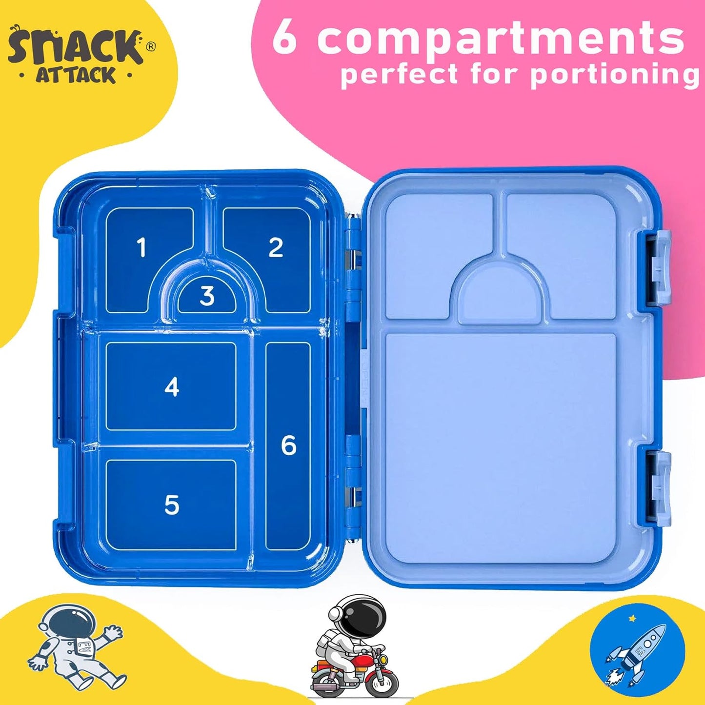 Snack Attack Bento Lunch Box For Kid Astro Theme