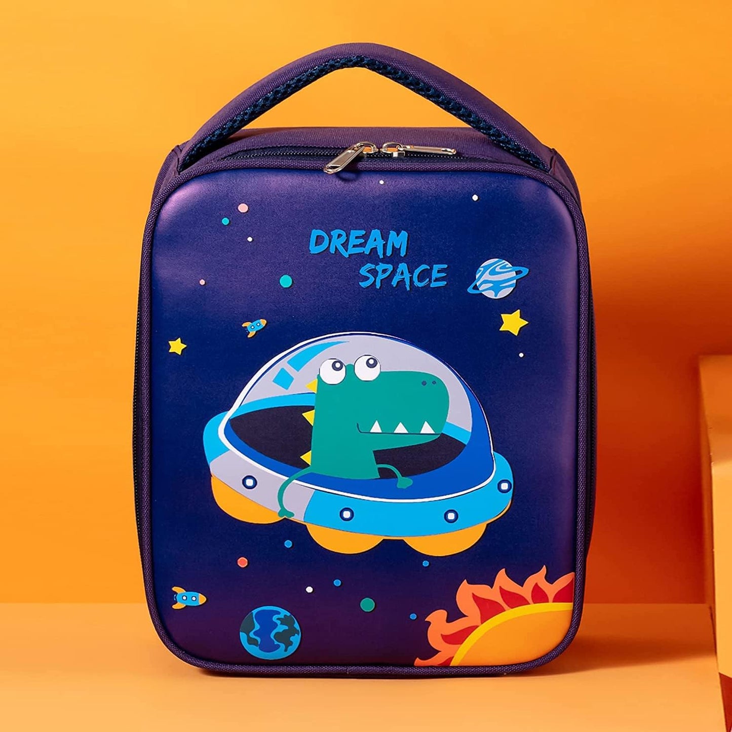 Snack Attack Dino Space Insulated Lunch Bag
