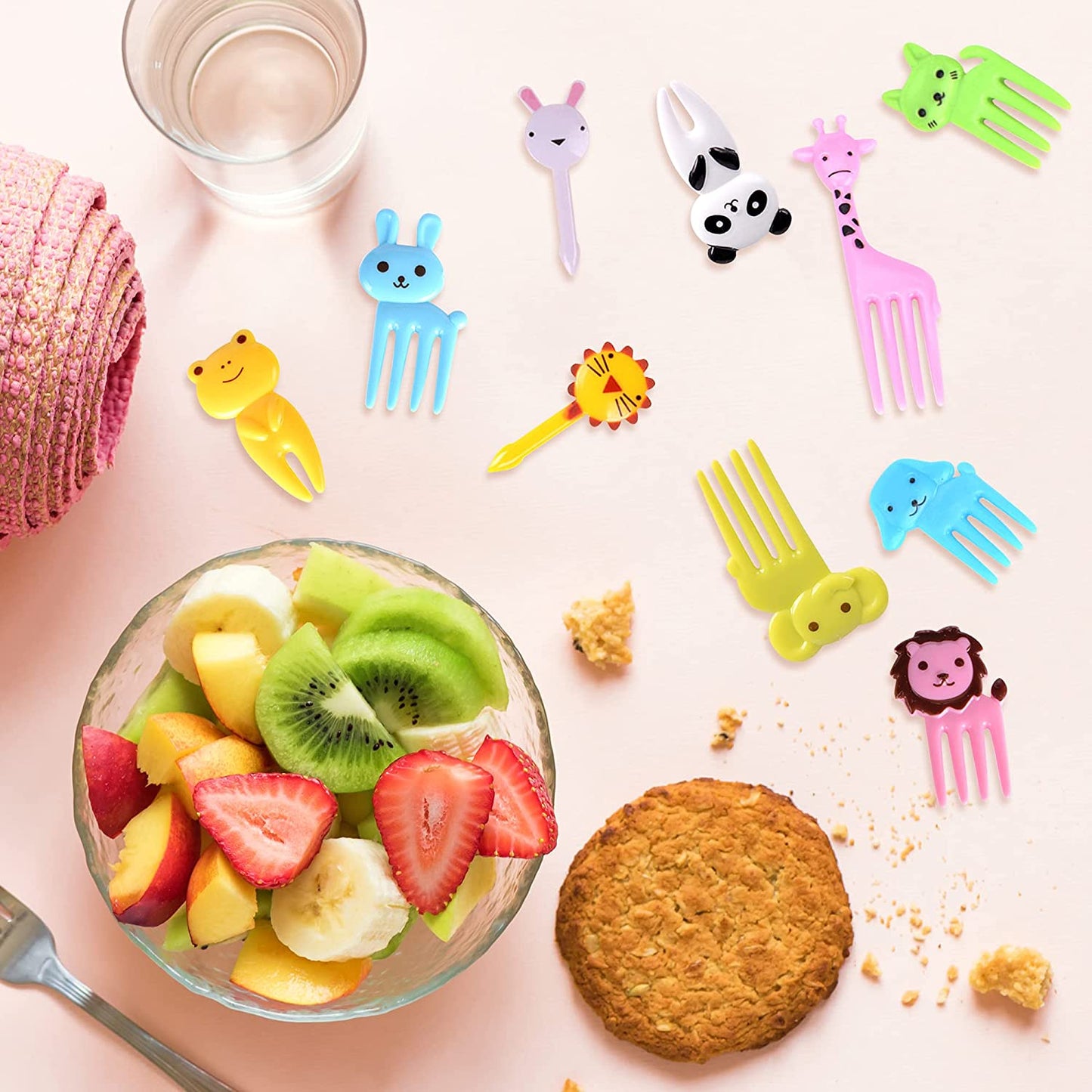 Snack Attack Animal Dessert Forks - 10 Pieces Giraffe Style