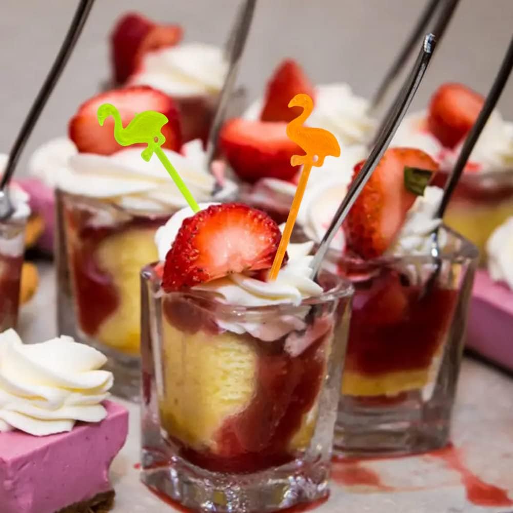 Snack Attack Flamingoo Dessert Forks - 10 Pieces