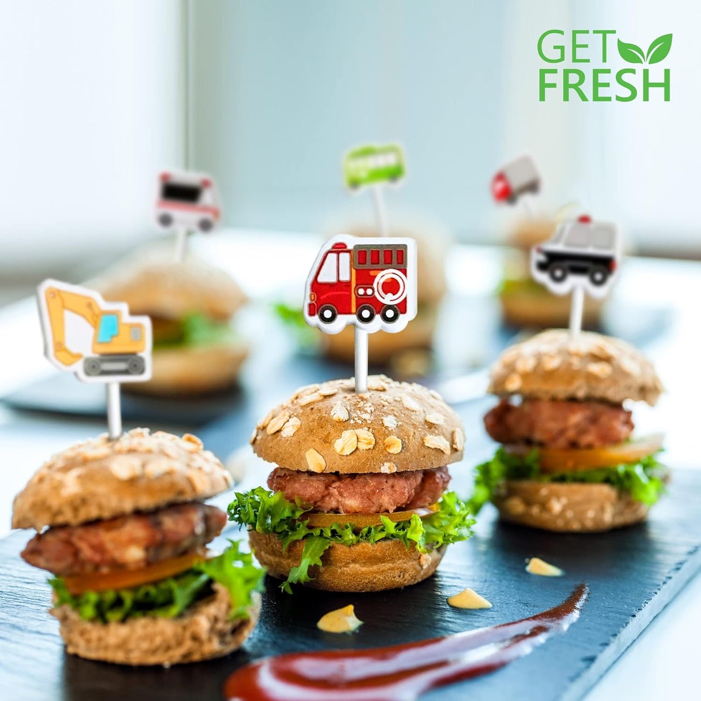 Snack Attack Buses & Ambulance Dessert Forks - 6 Pieces