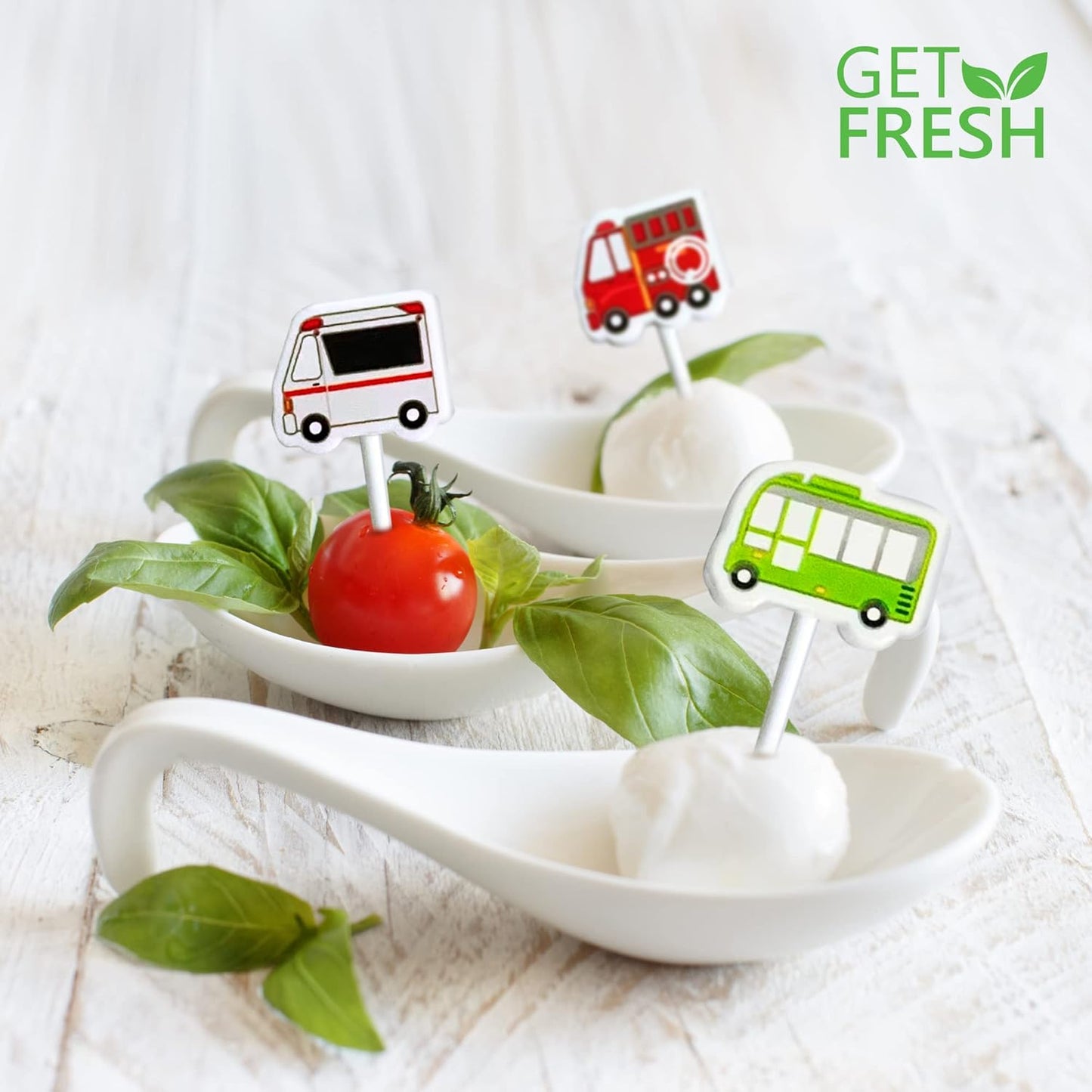 Snack Attack Buses & Ambulance Dessert Forks - 6 Pieces