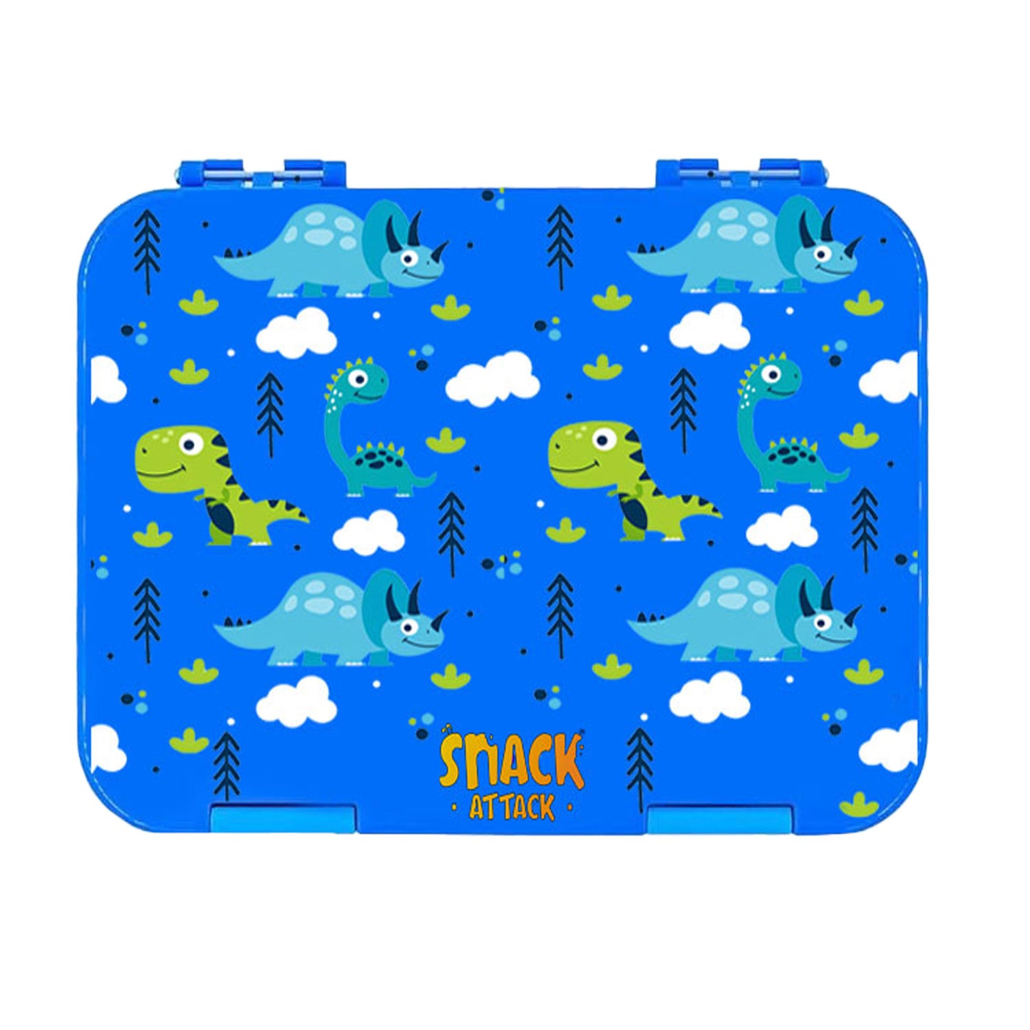 Lunch Box for Kids – 4/6 Compartments Blue DIno theme