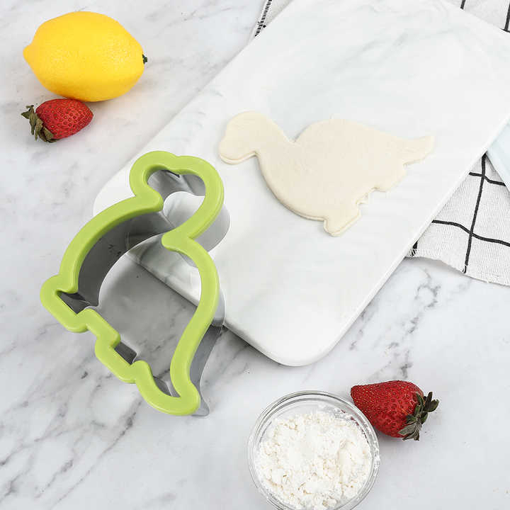 Dinosaur Cookie Cutters Set – Stainless Steel Molds