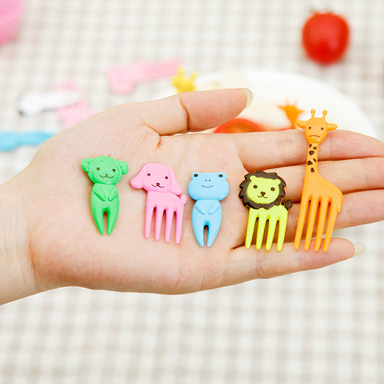Snack Attack Animal Dessert Forks - 10 Pieces Giraffe Style