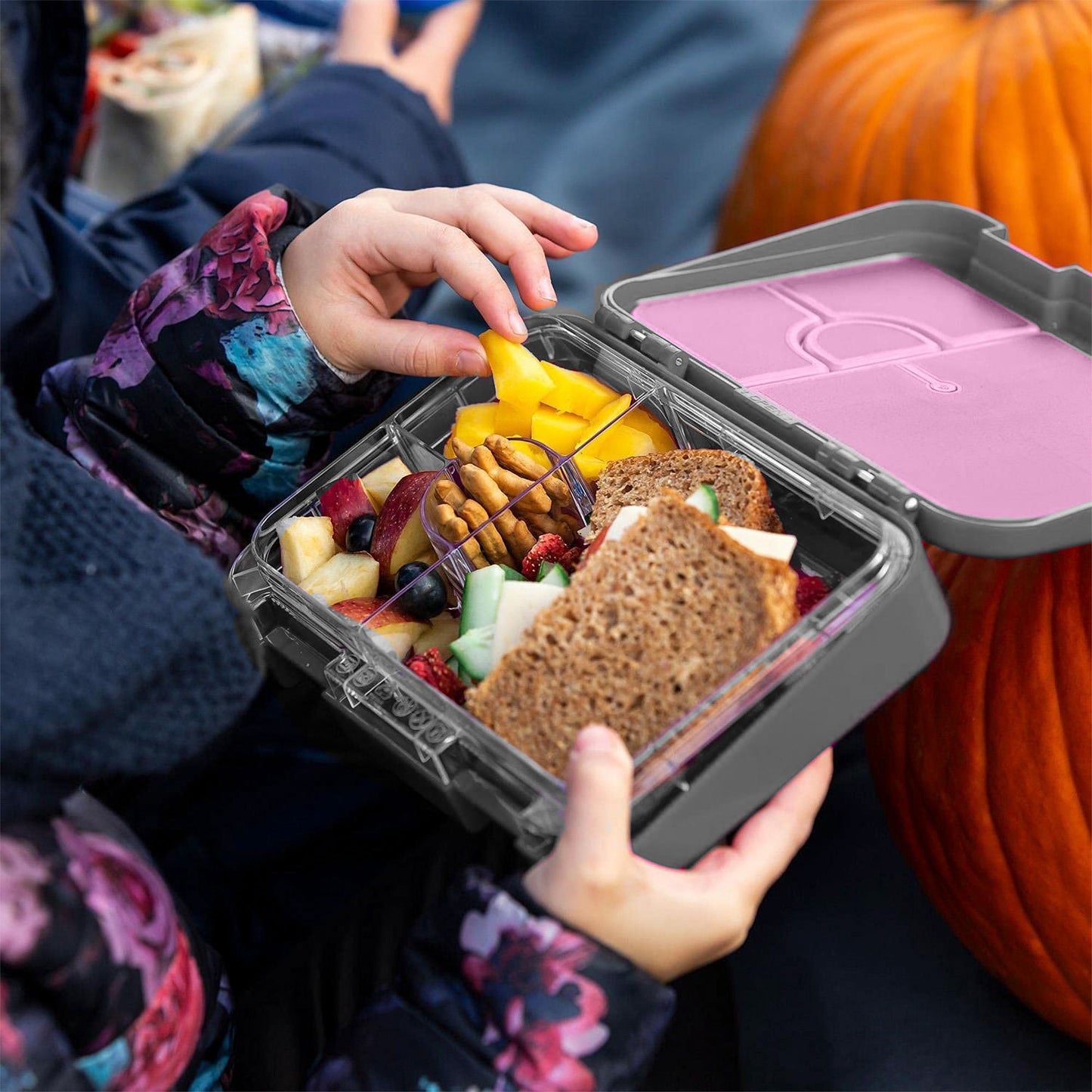Snack Attack Kids Bento Box – Black Mermaid