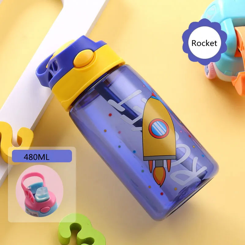 Snack Attack Rocket Blue Water Bottle - 480mL