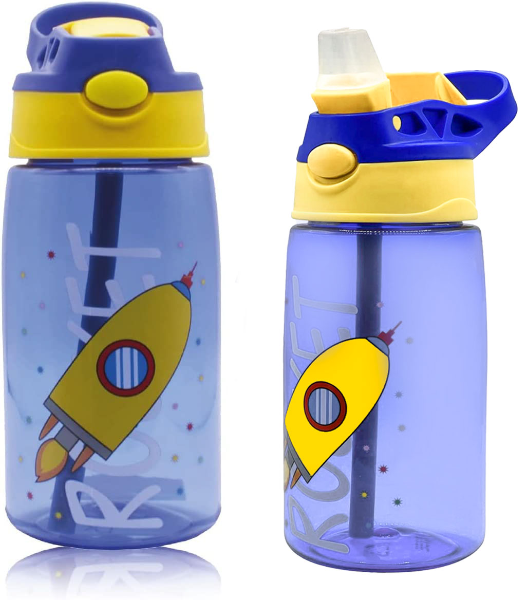 Snack Attack Rocket Blue Water Bottle - 480mL