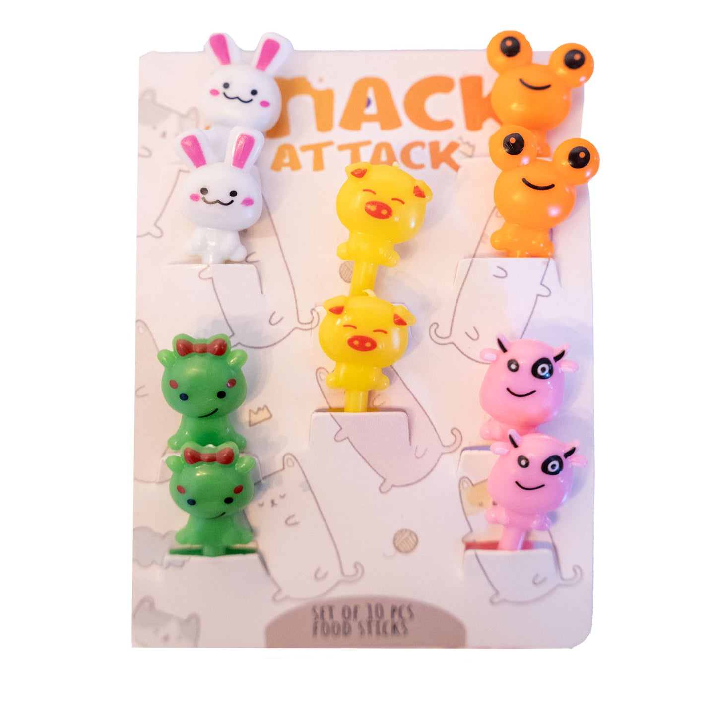 Snack Attack Frog Dessert Forks - 10 Pieces