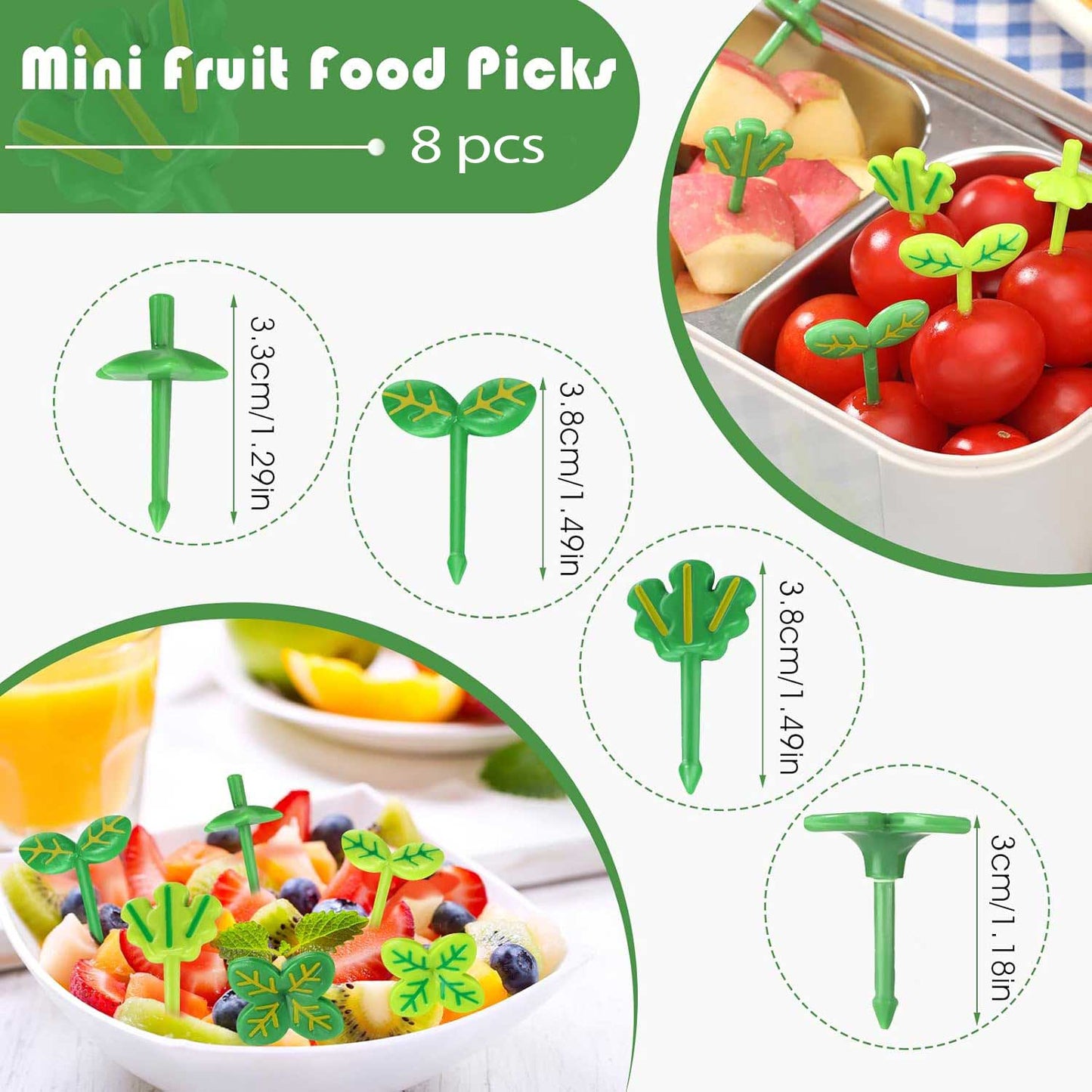 Snack Attack Leaves Dessert Forks - 8 Pieces