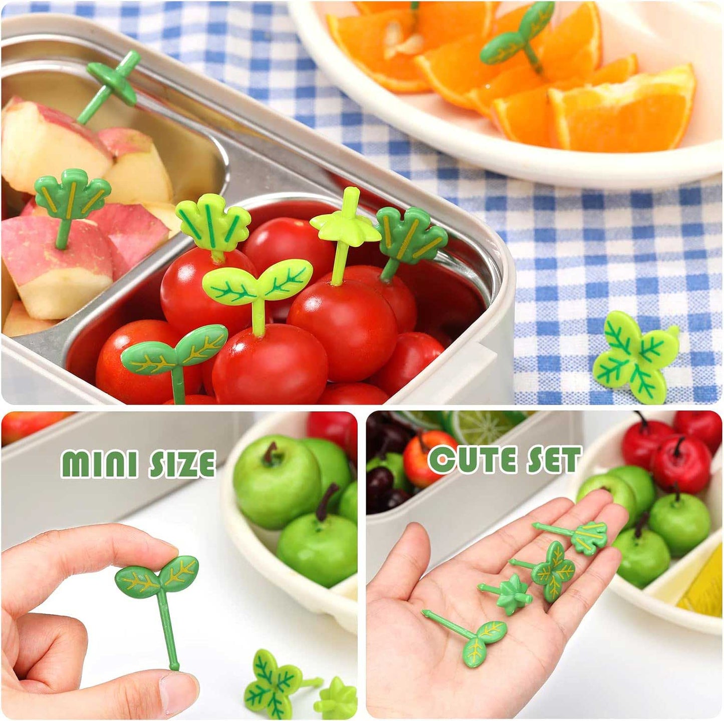 Snack Attack Leaves Dessert Forks - 8 Pieces