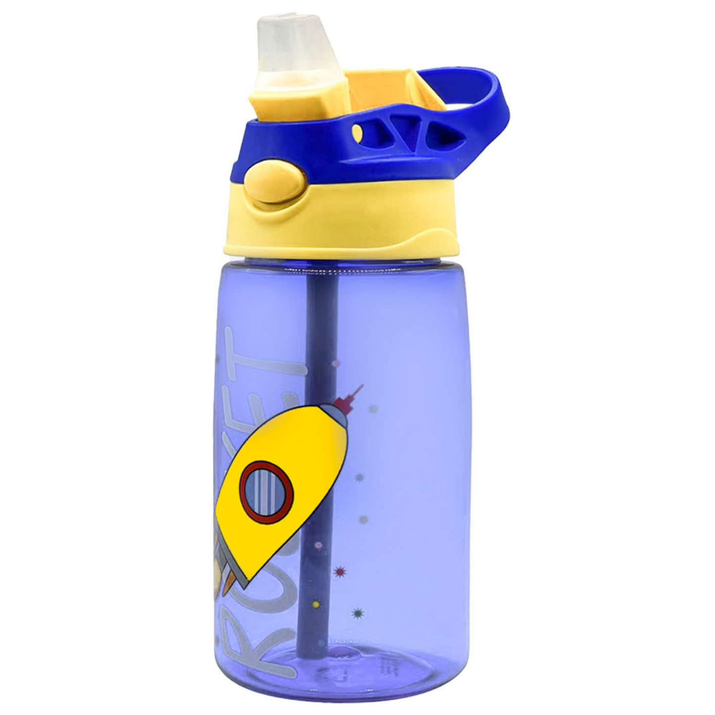 Snack Attack Rocket Blue Water Bottle - 480mL