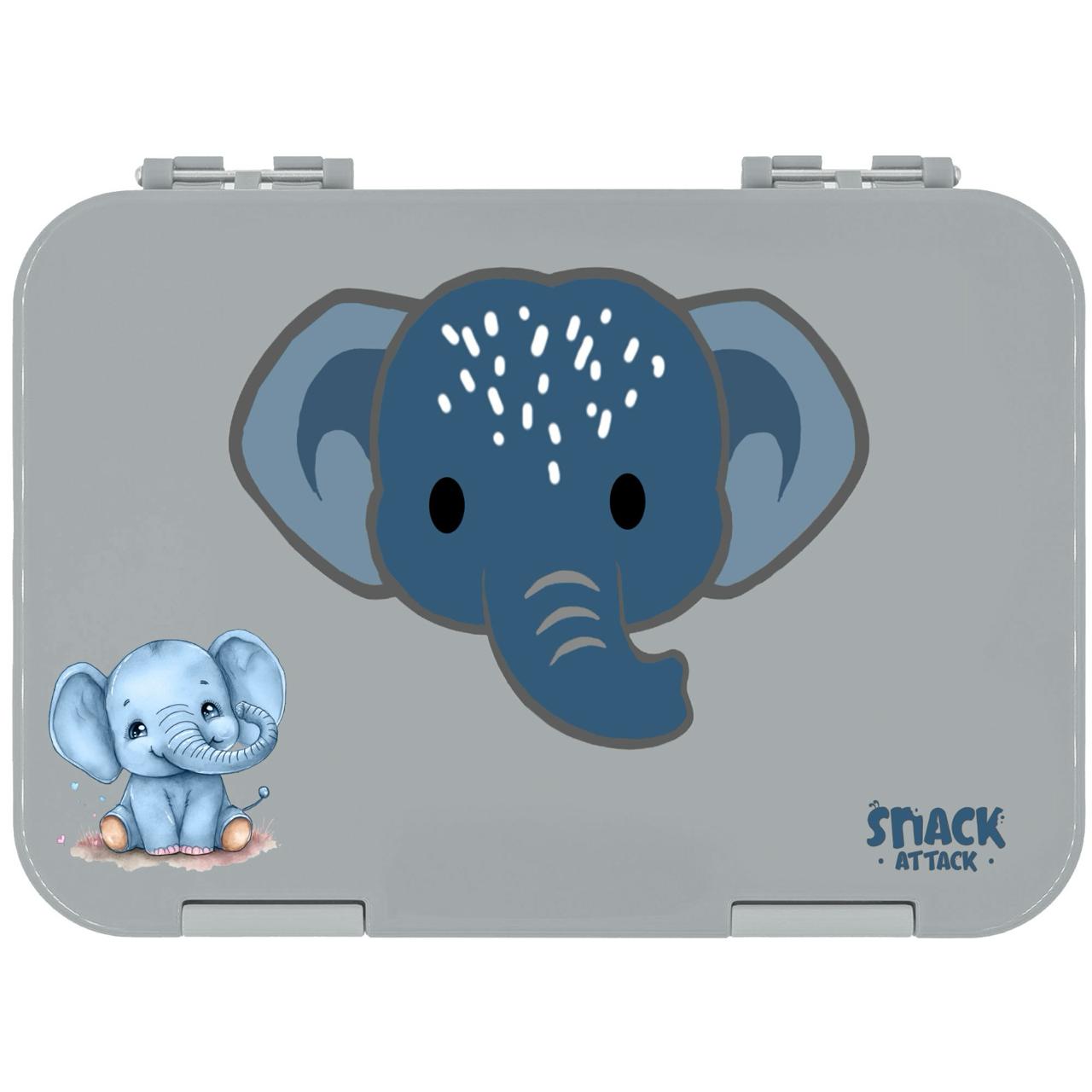 Gray Bento Lunch Box for Kids – 4/6 Compartments