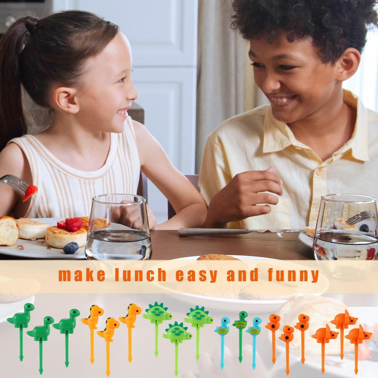Snack Attack Dinosaur Style Food Pickers for Kids