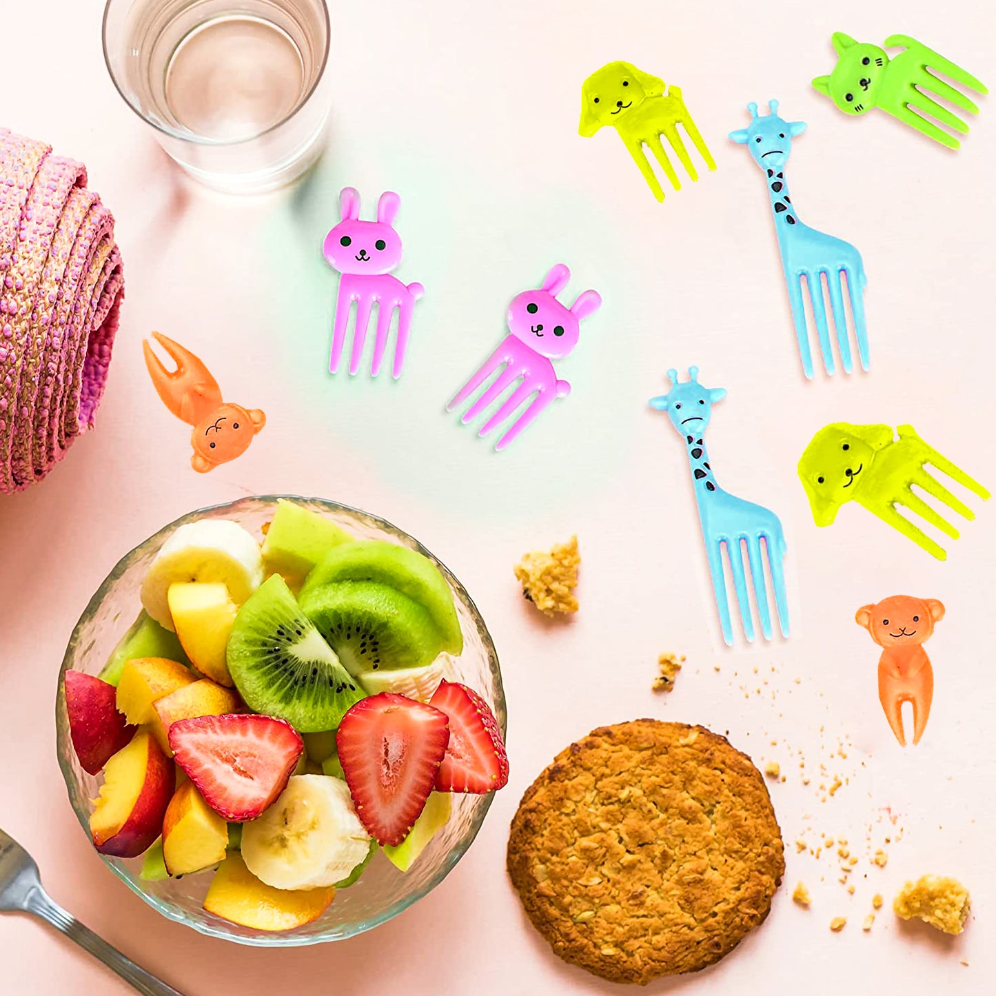 Snack Attack Animal Dessert Forks - 10 Pieces Giraffe Style