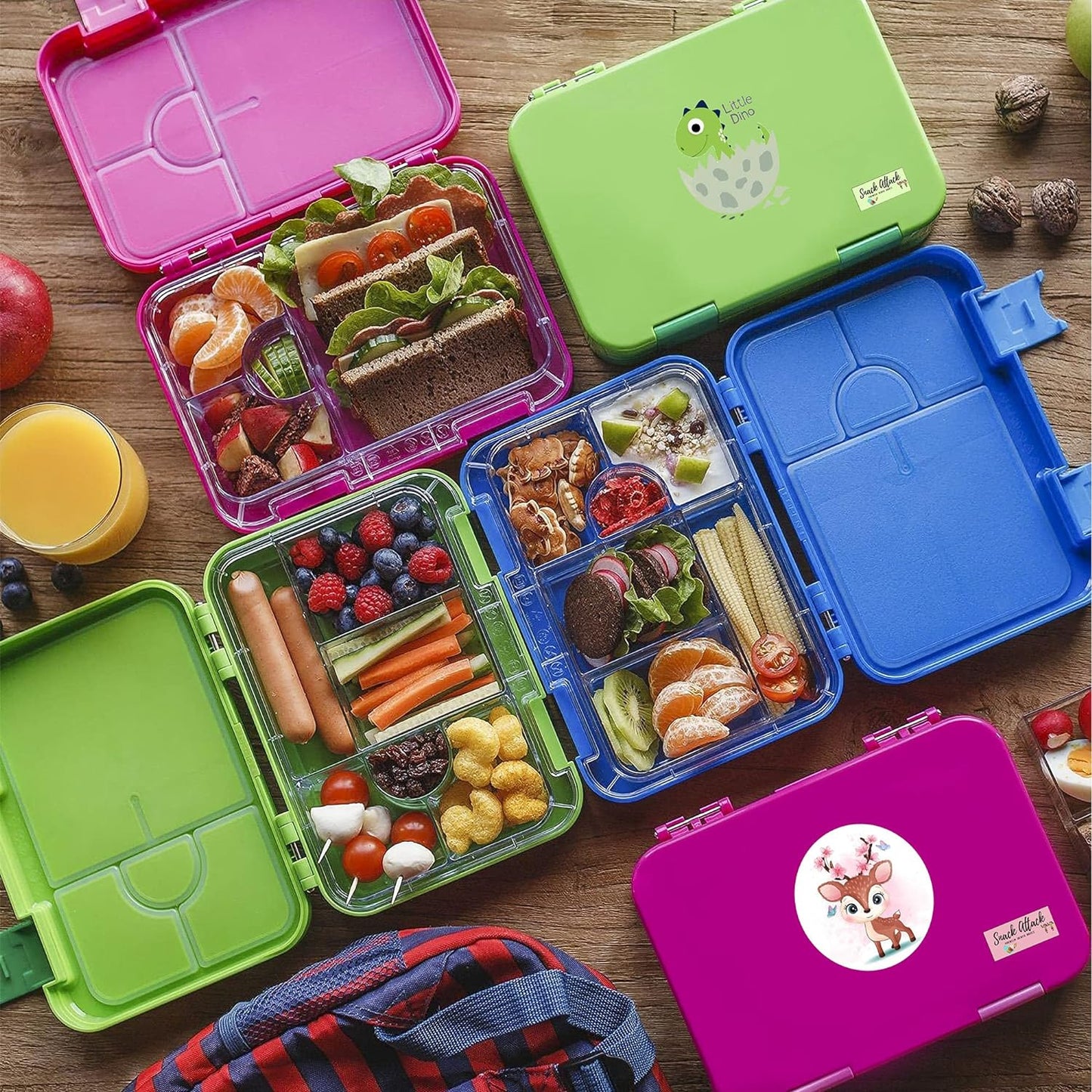 Snack Attack™ Kids Bento Box Monster theme