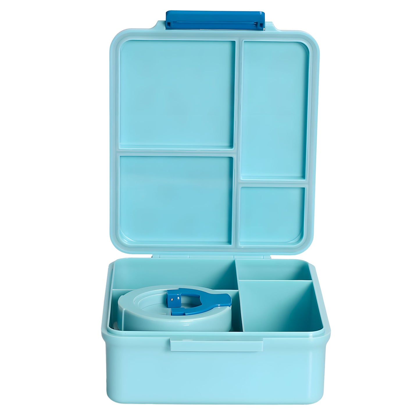 SA Bento Lunch Box for Kids school with 9.7oz Soup thermos Jar Blue Astro)