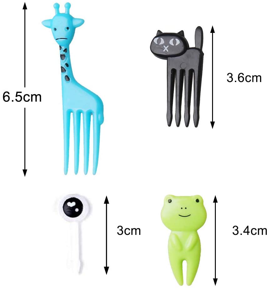 Snack Attack Animal Dessert Forks - 10 Pieces Giraffe Style