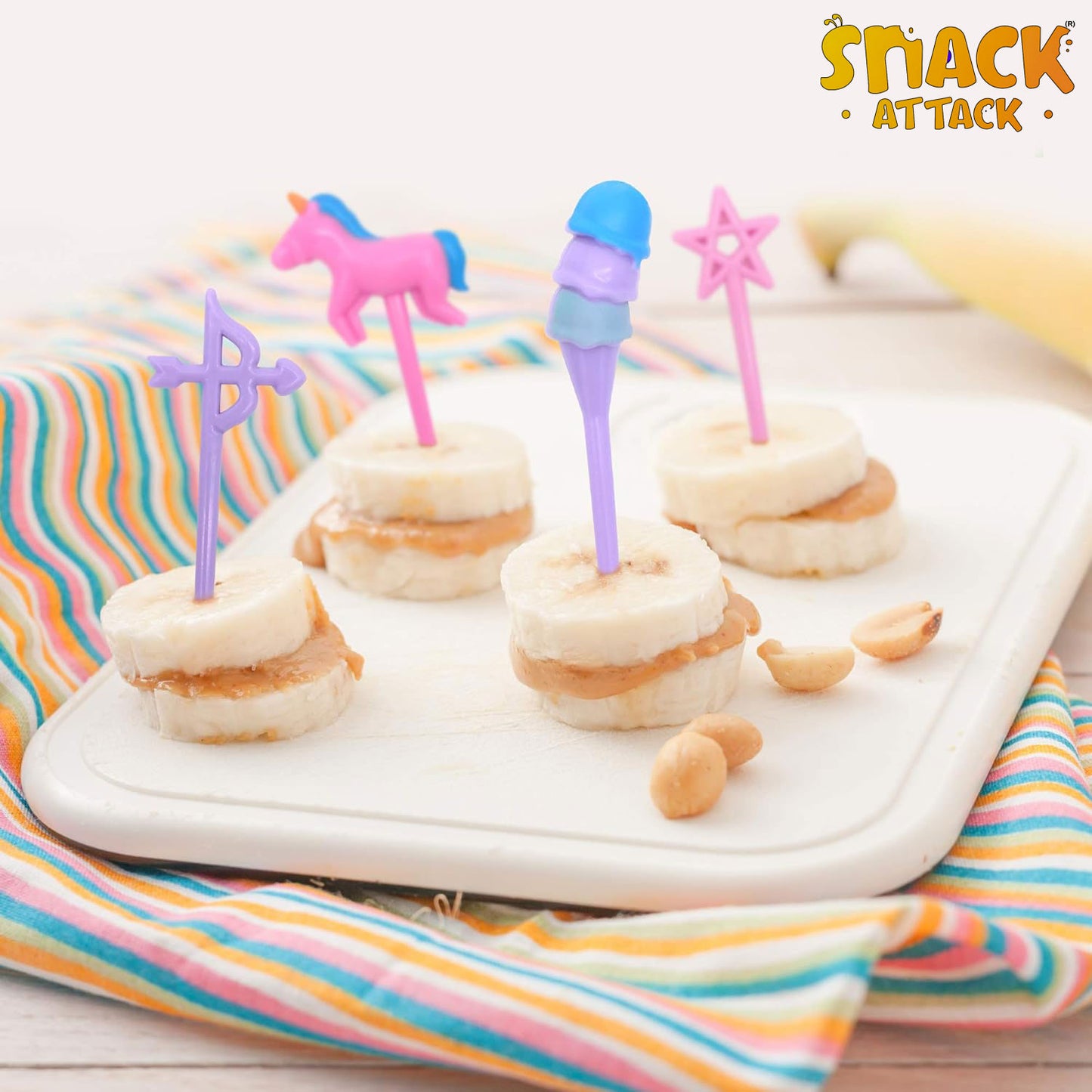 Snack Attack Unicorn Dessert Forks - 6 Pieces