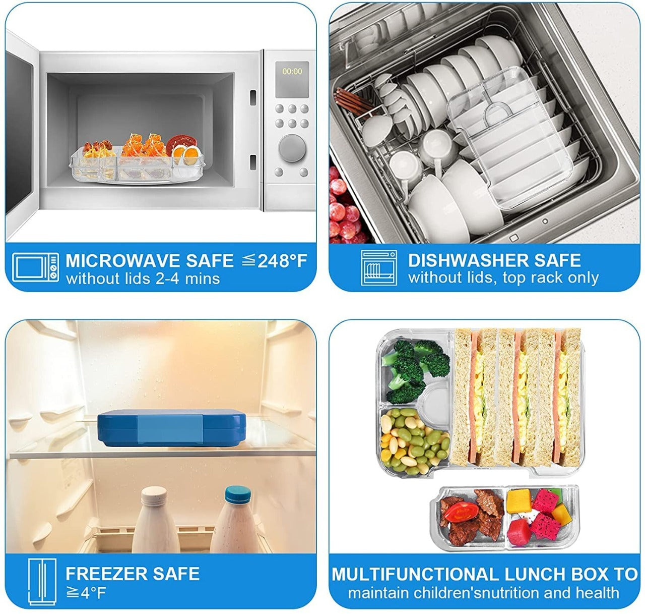 Avocado Green Kids Bento Lunch Box – 4/6