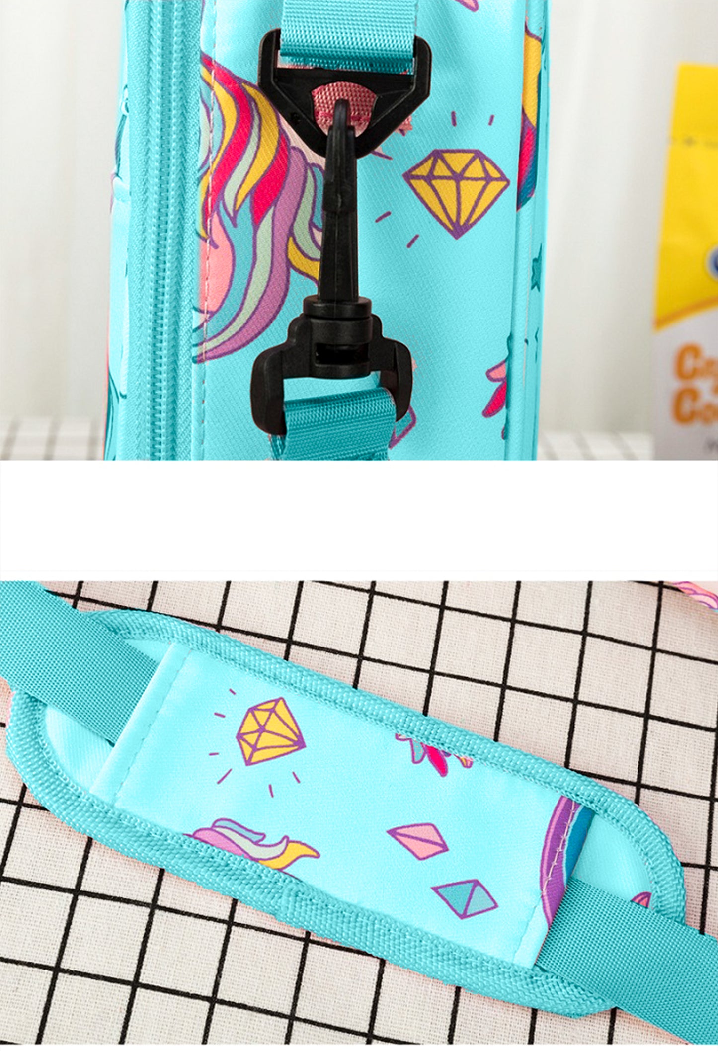 Aqua Unicorn Kids' Lunch Bag - Snack Attack