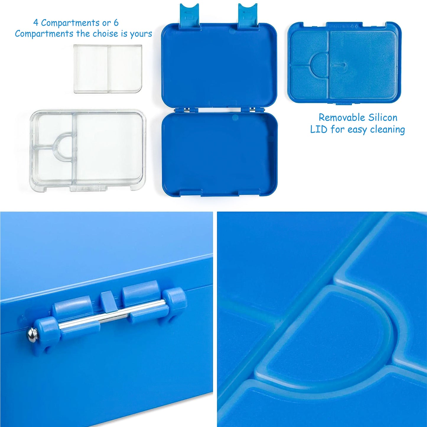 Neptune Blue Kids Bento Lunch Box – 4/6