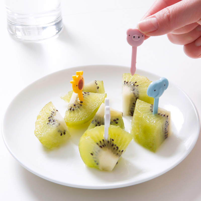 Snack Attack Animal Dessert Forks - 10 Pieces SunFlower