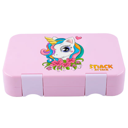 Convertible Bento Lunch Box for Kids – 4/6 Compartments Unicorn theme