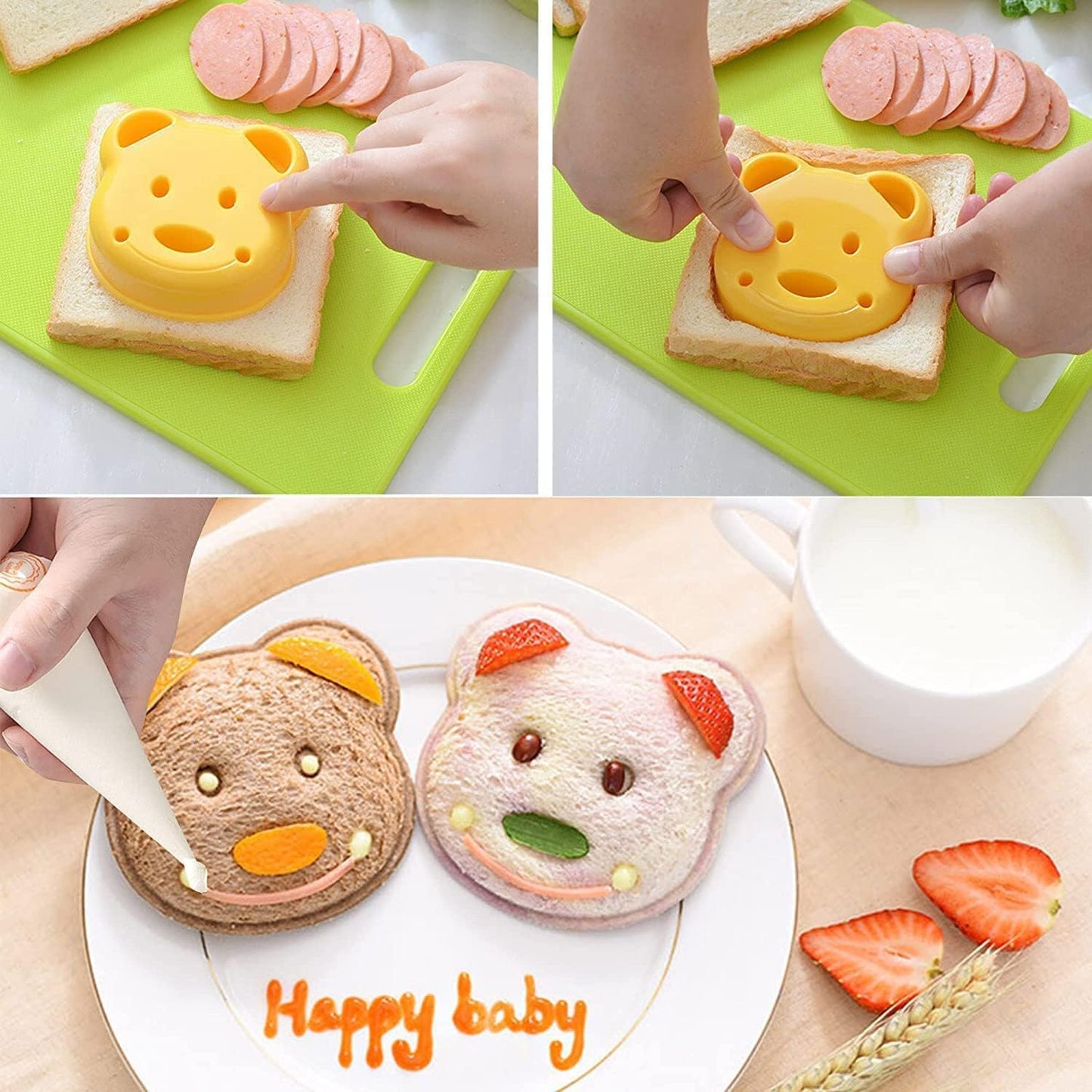 Snack Attack Mini Sandwich Cutters - 4 Pack