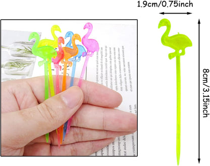 Snack Attack Flamingoo Dessert Forks - 10 Pieces