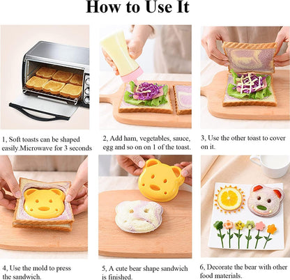 Snack Attack Mini Sandwich Cutters - 4 Pack
