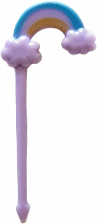 6 Pcs Unicorn Food Picks – Cute Reusable Bento Toothpicks