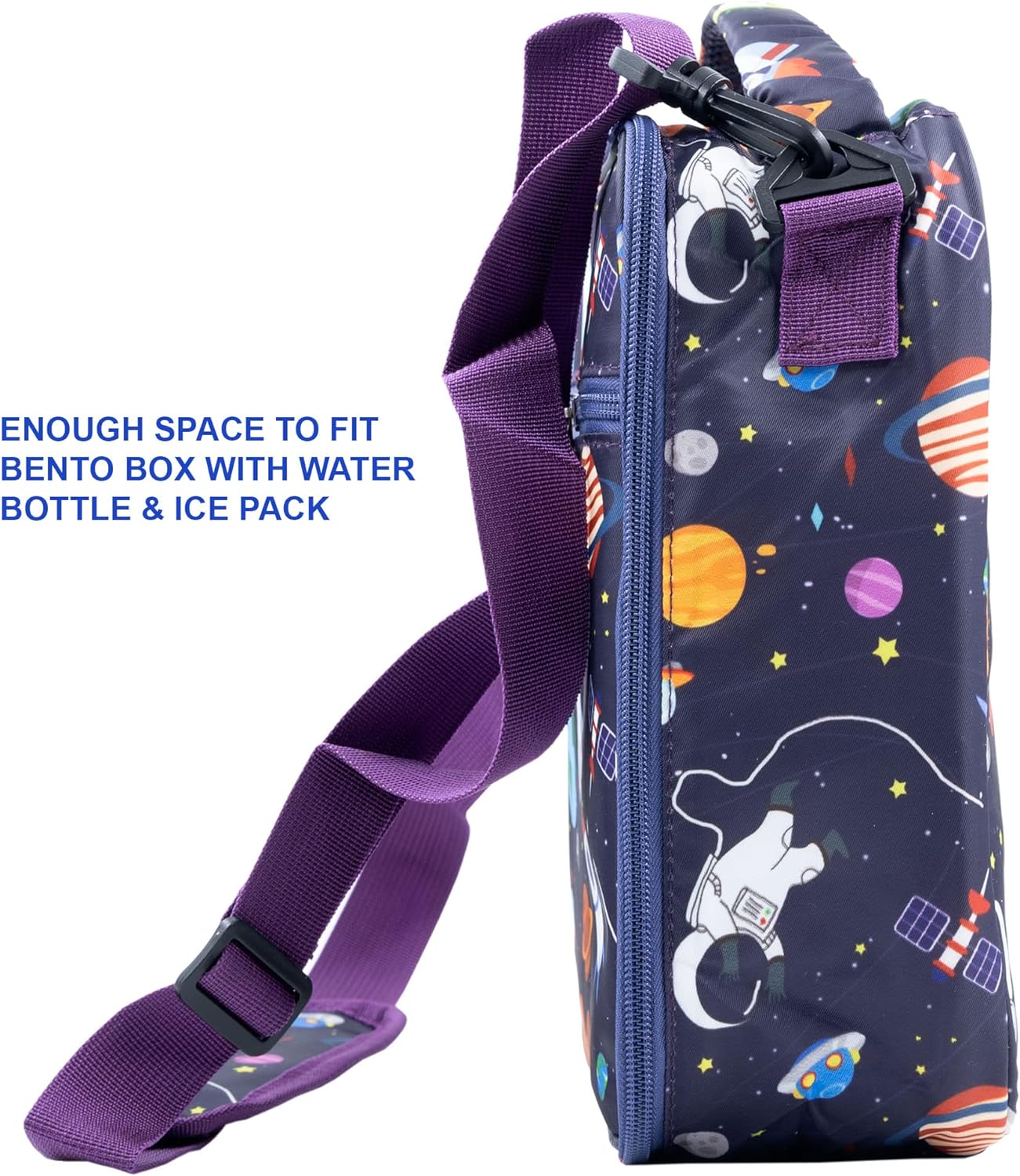 Snack Attack Astro Space Insulated Lunch Bag (Blue)