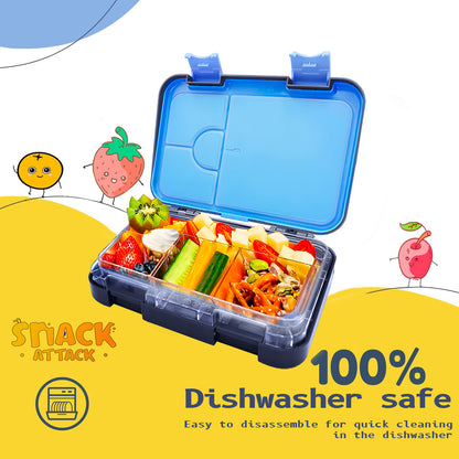 Snack Attack Bento Lunch Box For Kid Blue Astro