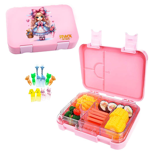 Kashmir Pink Kids Bento Lunch Box – 4/6