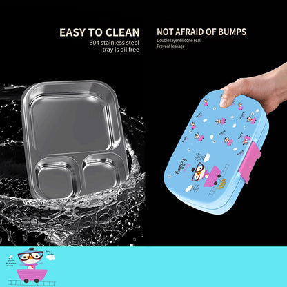 Leakproof Presto Stainless Steel Ultimate Bento-Style Lunch Box for Kids