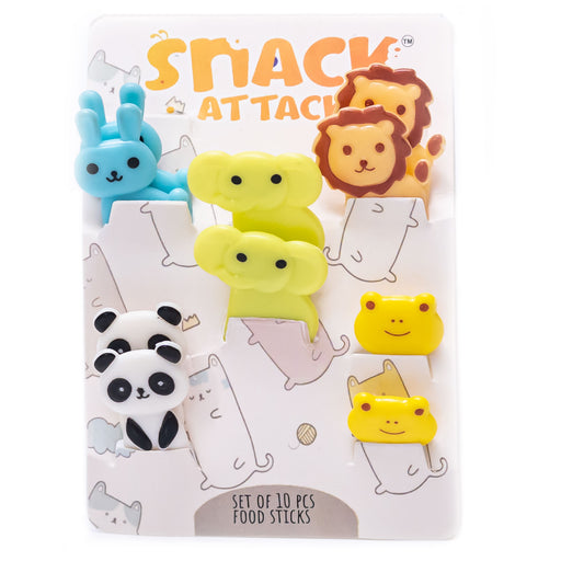 Snack Attack Animal Dessert Forks - 10 Pieces