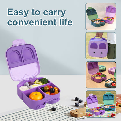Purple Bunny Bento Lunch Box – 3/4 Compartments