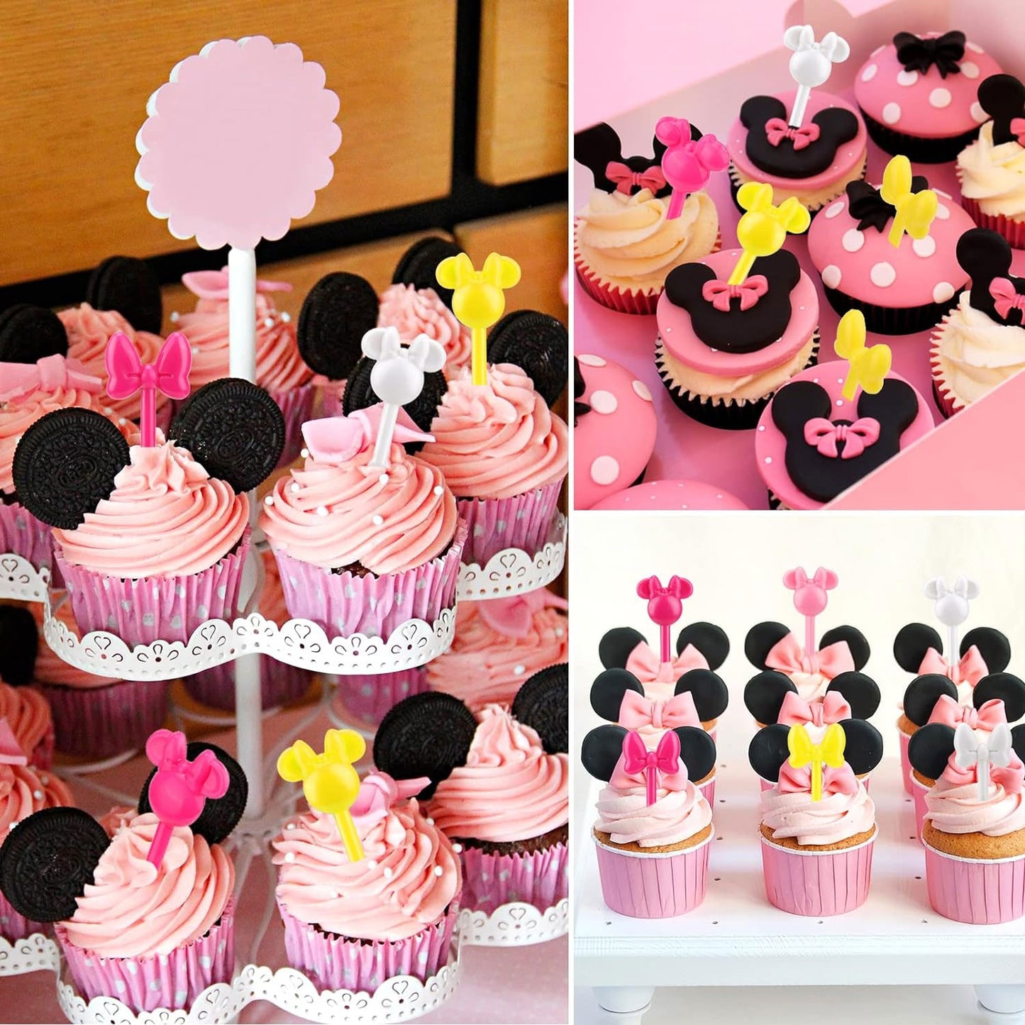 Snack Attack Minie Mouse Dessert Forks - 10 Pieces