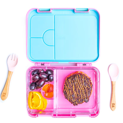 Pink Cupcake Bento Lunch Box – 4/6 Compartments